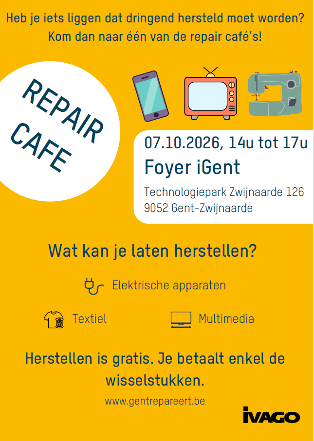 Herstellen is gratis. Je betaalt enkel de wisselstukken.
